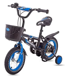 Baybee Bicycle With Side Support Wheels Blue - 12 inches