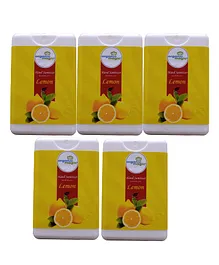 Organic Magic Pocket Hand Sanitizer Lemon Flavour Pack of 5 - 18 ml Each