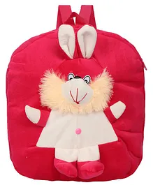 O Teddy Rabbit Plush School Bag Red - 14.9 Inches 