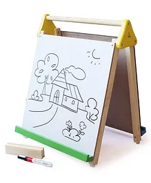 Shumee Wooden Table-Top 3-in-1 Board & Easel - Brown 