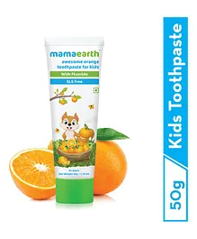 mamaearth Natural Toothpaste Orange Flavour - 50 grams