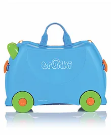 Trunki Terrance Kids Ride-On Suitcase and Carry-On Luggage - Blue