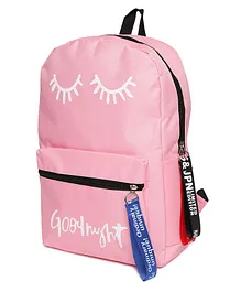 Kids On Board Goodnight Print School Bag - Pink