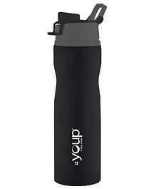 Youp Thermosteel Rust Free Sport Series Water Bottle Black - 750 ml