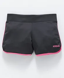 KASGO Solid Shorts - Grey & Pink