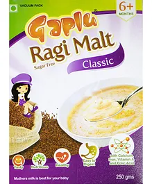 Gaplu Ragi Malt Classic Sugar Free - 250 gm