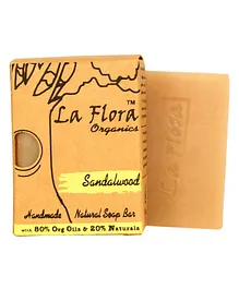 La Flora Organics Sandalwood Handmade Soap Bar - 100 g