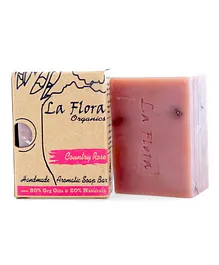 La Flora Organics Country Rose Aromatic Soap Bar - 100 gms