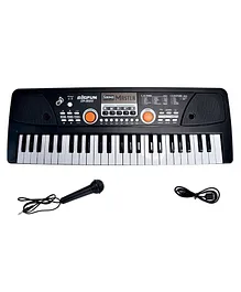 ToyMark 49 Keys Electronic Keyboard With Microphone - Black