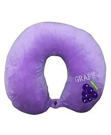 Syga Foam Pillow U-Shaped Neck Pillow Grapes Print - Purple