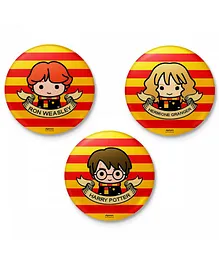 EFG Harry Potter Character Themed Badges Set of 3 - Red Yellow
