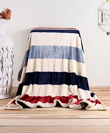Babyhug Premium Reversible Plush Soft & Warm Double Layer Blanket - Multicolor