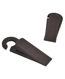 EZ Life Door Stopper - Set of 2 - Child Safety - Baby Proofing - Plastic - Grey