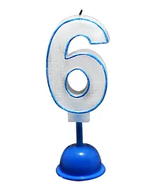 EZ Life LED Number Candle With Light And Sound - Number 6
