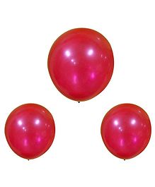 EZ Life Metallic Balloons Red - Pack of 25