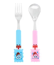 EZ Life Spoon & Fork Cutlery Set SpongeBob Motif - Pink Blue