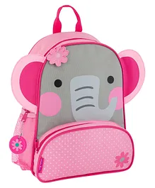 Stephen Joseph Elephant Backpack Pink Grey - 12.75 inches