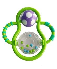 Buddsbuddy Grasp & Spin Rattle - Purple Green