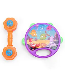 Ratnas Baby Bliss 2 in 1 Rattle Set - Color & Print May Vary