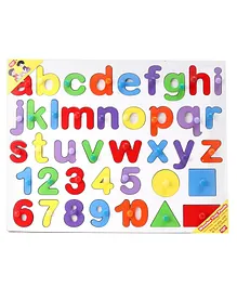 Anindita Wooden English Small Alphabets Puzzle -  Multicolor