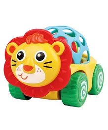 Ladybug Lion Car Shaped Rattle - Multicolour
