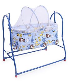 Mothertouch Italio Cradle Animal Print - Blue
