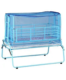 Genuine Industries Cradle With Mosquito Net - Blue