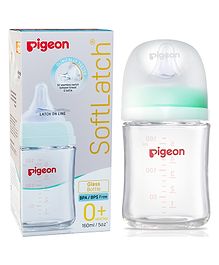 Pigeon Glass Feeding Bottle Green - 160 ml (WN3)