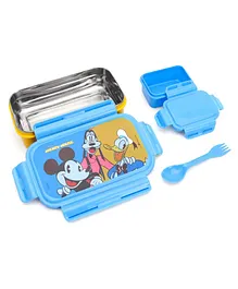 Disney Mickey And Mouse Friends Lunch Box With Container - Red & Blue 
