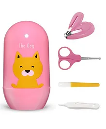 Syga Baby Grooming Kit Puppy Print Pack of 4 - Pink
