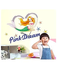 Syga Dream Princess PVC Vinyl Wall Sticker - Multicolor