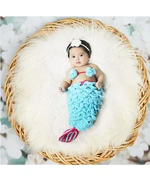 Babymoon Mermaid Designer Clothing  Baby Photography Props - Blue