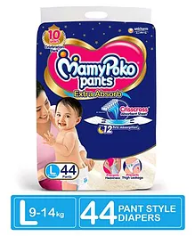 MamyPoko Extra Absorb Pant Style Diapers Large - 44 Pieces