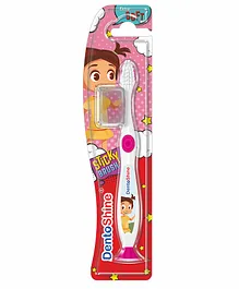 DentoShine Sticky Toothbrush - White & Pink