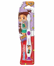 DentoShine Sticky Toothbrush - White & Purple