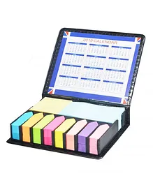 Syga Sticky Notes With Leather Case - Multicolor