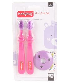 Babyhug Soft Dental Set - Pink Purple