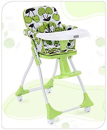 Babyhug Bloom High Chair with Foot Rest - Green