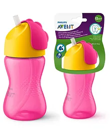 Avent Bendy Straw Cup I 12M+ Plastic BPA Free - 300 ml (Color May Vary)