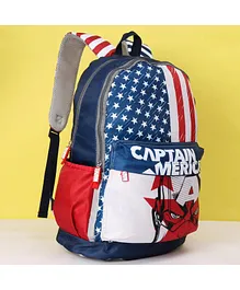Marvel Captain America School Bag Blue - 19 Inches