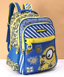 Minions School Bag Blue - 16 inches