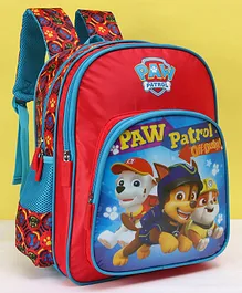 Paw Patrol School Bag Blue Red - 16 inches