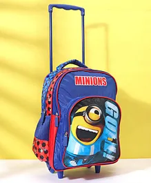 Minions Trolley School Bag Blue - 16 inches 
