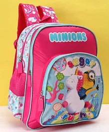 Minions School Bag Pink - 14 Inches