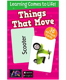 Pegasus Things that Move AR Flash Cards for Children - 36 Flash Cards