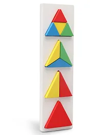 Little Genius Wooden Fraction A Triangle - Multicolor