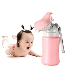 Syga Baby Girl Portable Potty Pee Trainer Bottle - Pink