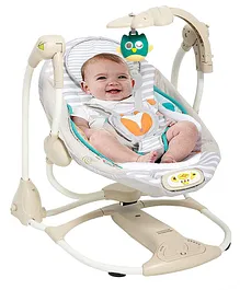 Baybee Toddler Portable Swing Cradle Cum Recliner Rocker Chair - Multicolour