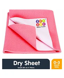 Bey Bee Waterproof Bed Protector Dry Sheet Small - Salmon Rose