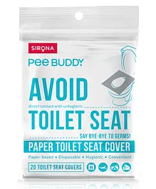 PeeBuddy Disposable Paper Toilet Seat Cover - 20 Pieces